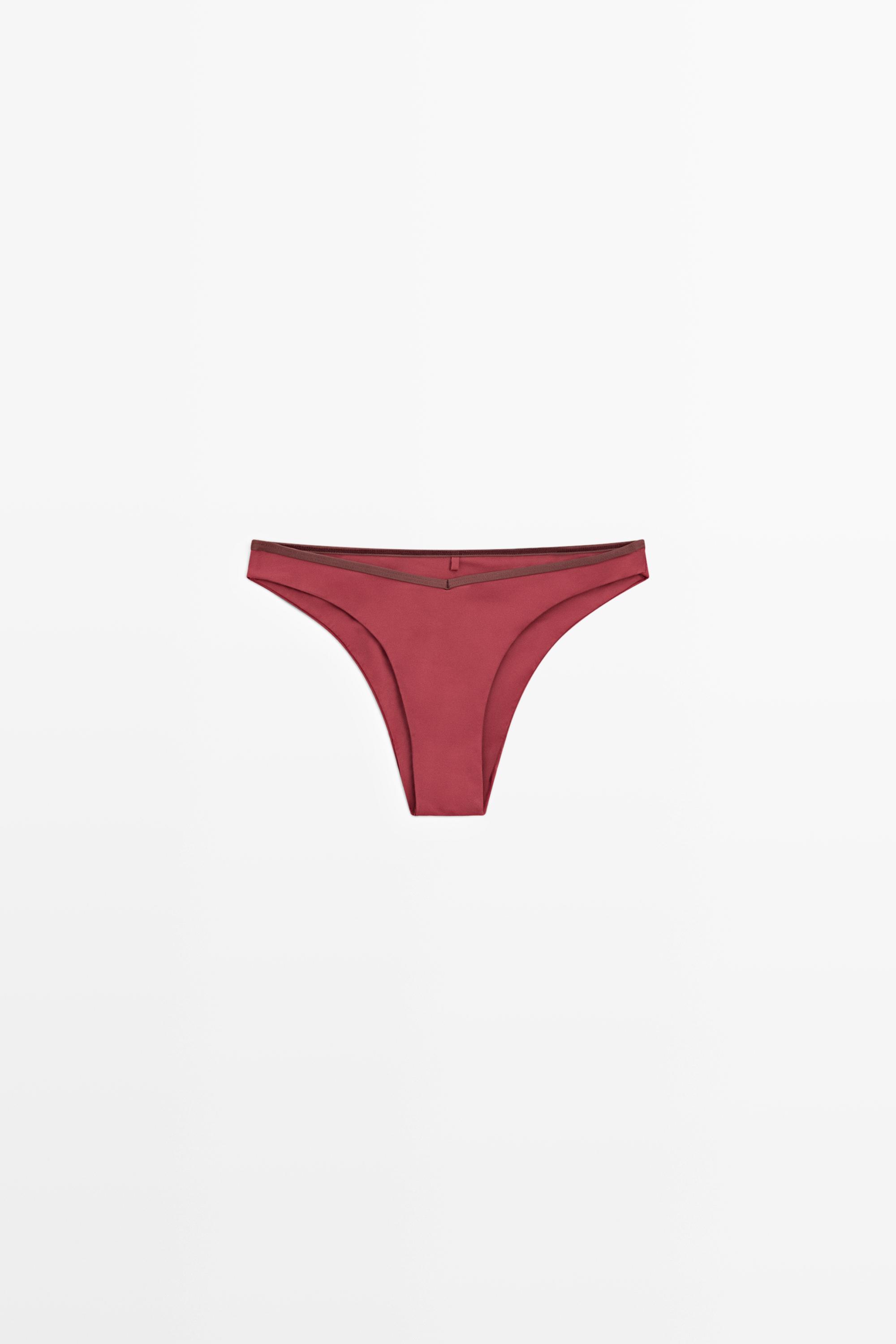 Contrast bikini bottoms